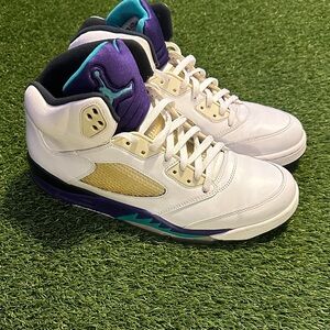 Air Jordan Retro 5 Mens Grape 2013 Size 13 Used